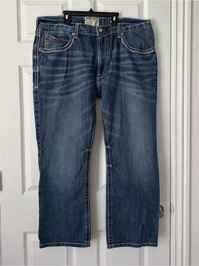 Ariat Jeans 40X30 Blue M4 Relaxed Boot Cut Coltrane Denim